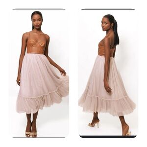 Hutch x Free People New Hutch ESSEX DRESS Tulle Corset top Sz 6 $350